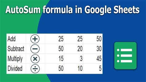 Use AutoSum