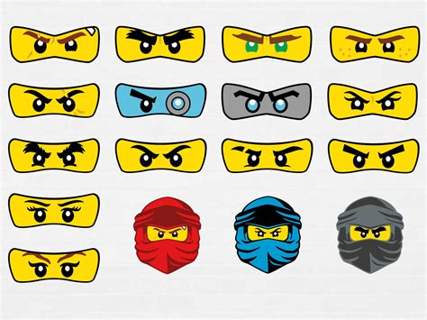 Using Your Ninjago Eyes Templates