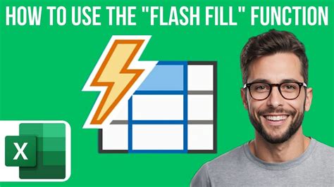 Use The Flash Fill Function