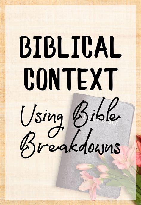 Using Bible Breakdowns in Study