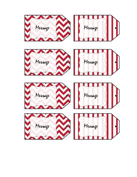 Using Gift Tag Templates