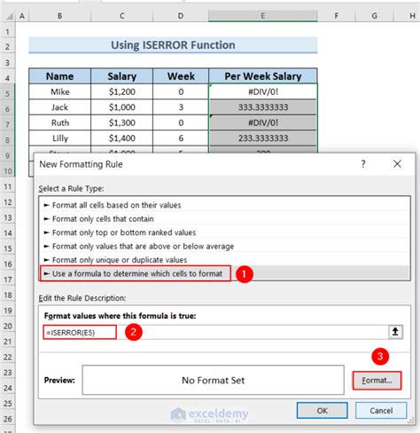 Using IFERROR with Conditional Formatting