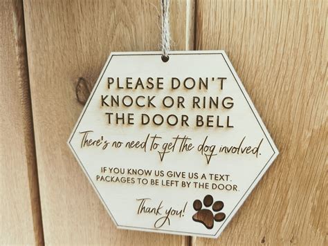 Using No Doorbell Ringing Sign Effectively