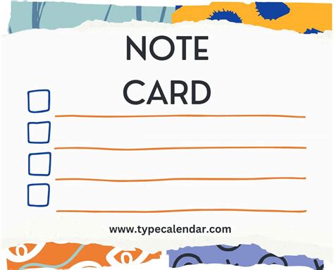 Using note card templates