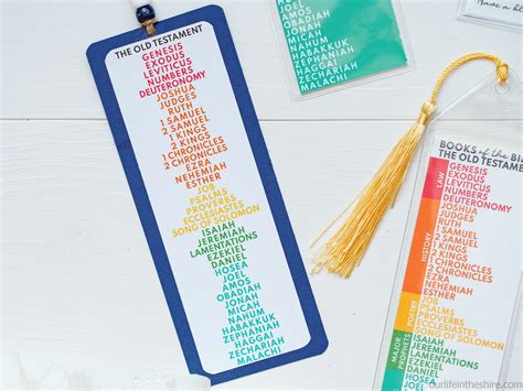 A Books of the Bible bookmark can be a valuable tool for anyone looking to deepen their understanding of the Bible and improve their study habits.