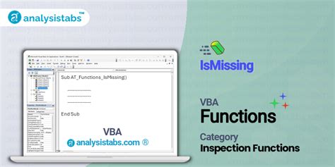 Using the IsMissing Function