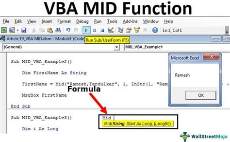 Using the Mid Function in VBA