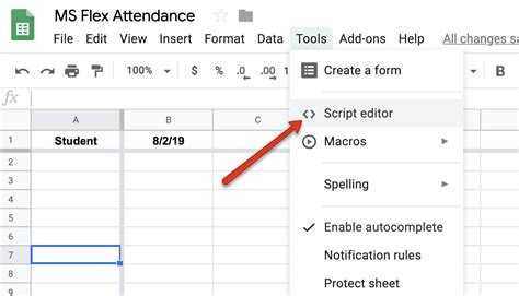 Utilizing Google Sheets Scripts to Name Columns