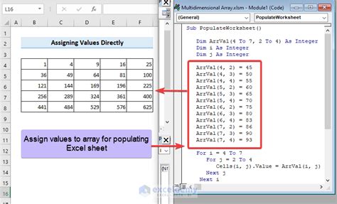 VBA Assign Values