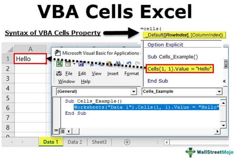 VBA Cells Property Examples