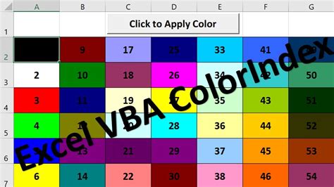 VBA Color Formatting Example 1