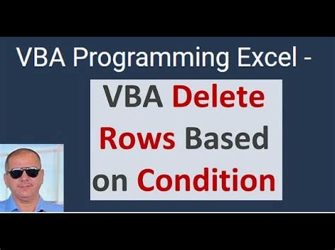 VBA Delete Rows Based On Condition