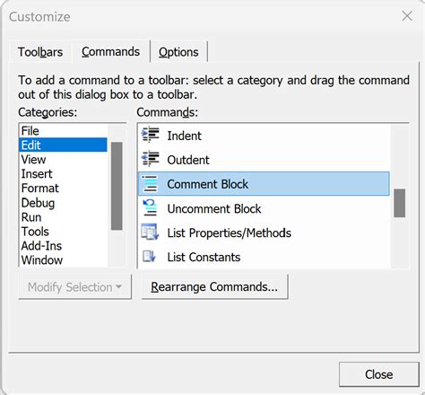 VBA Excel Comment Blocks Example Code Maintainability