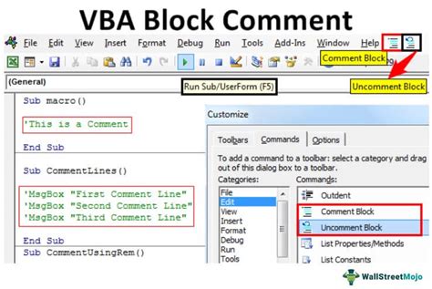 VBA Excel Comment Blocks Mistakes