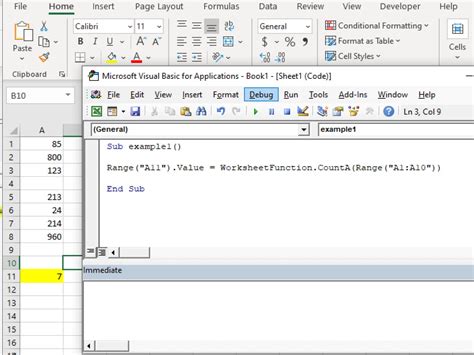 VBA Excel Function