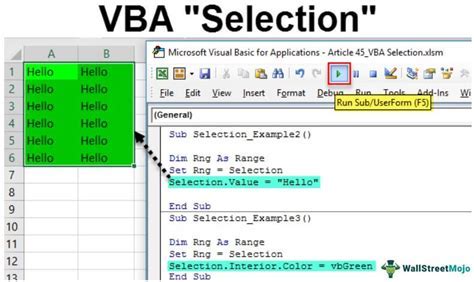 VBA Excel Sheet Selection Examples