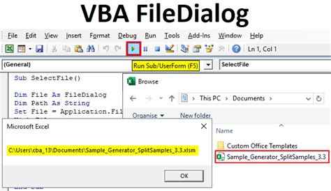 VBA FileDialog Object