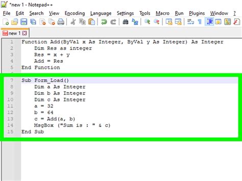 Description of VBA Functions