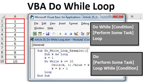 VBA Loop Do While Example