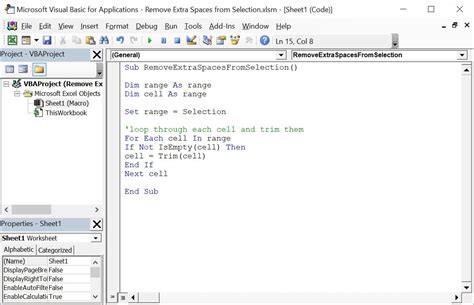 VBA Macro to Remove Trailing Spaces