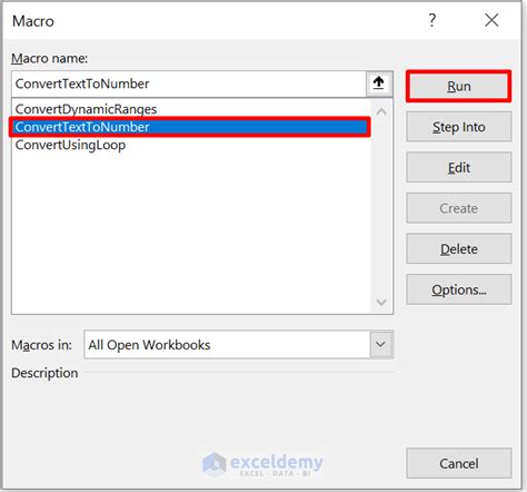 VBA Macro to Convert Text to Numbers Easily