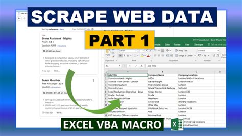 VBA Macros Web Scraping