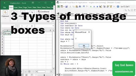 VBA Message Box Example