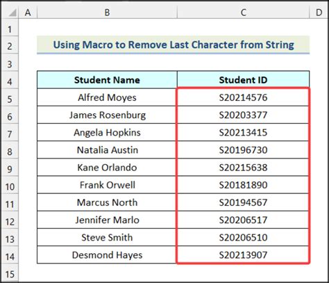 VBA editor window showing the custom function to remove last two characters