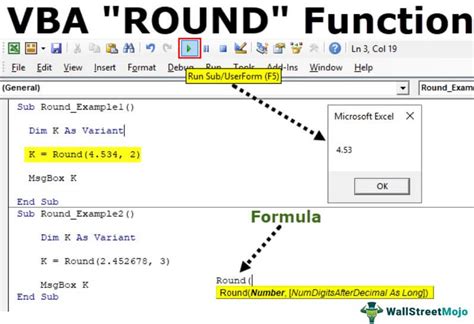 The Round function in Excel VBA