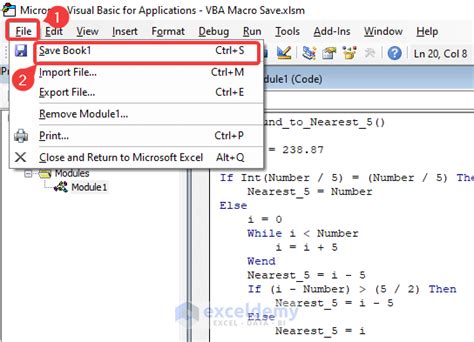 VBA Save Method