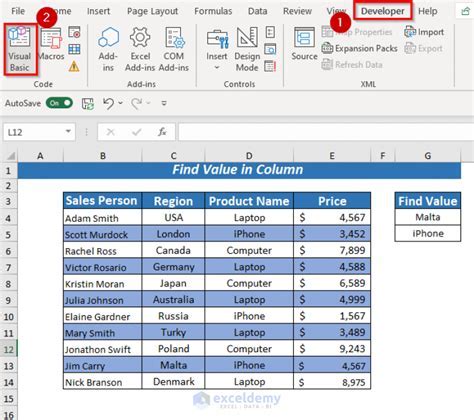 VBA Search Value In Column Code