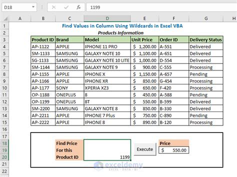 VBA Search Value In Column Algorithm