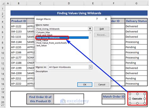 VBA Search Value In Column Example