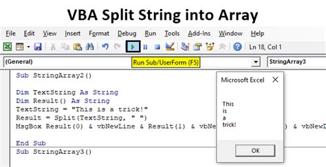 VBA Split String Into Array Basics