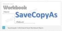 VBA Workbook SaveCopyAs Method