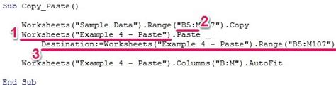 VBA Worksheet Paste Method