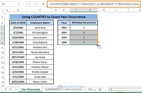 VLOOKUP COUNTIFS Date Ranges Example 7