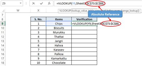 VLOOKUP Absolute References