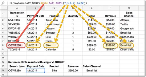 VLOOKUP from Another Sheet with Multiple Lookup Values