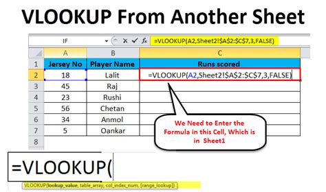 VLOOKUP from Another Sheet with Multiple Rows