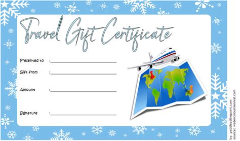 Vacation Gift Certificate Templates Editables