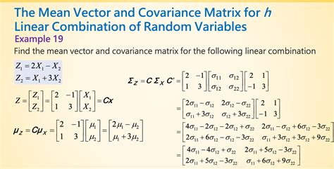 Variance and Covariance Basics