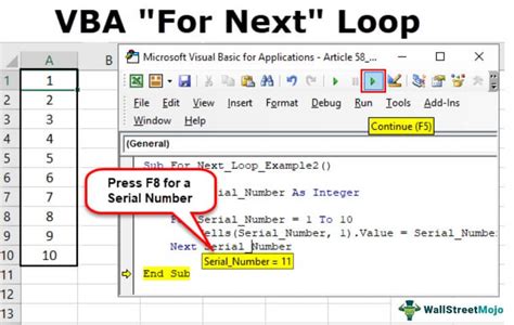 VBA Loops Next Without For Example