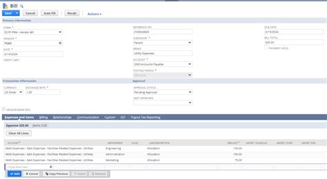 Vendor Import Template