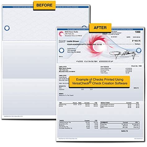 VersaCheck Form 1000 Template Benefits