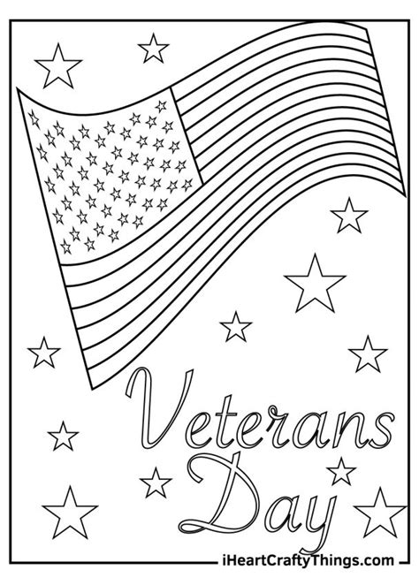 Veterans Day coloring pages for kids printable