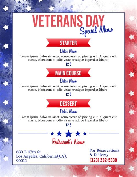 Olive Garden Veterans Day Menu 2024