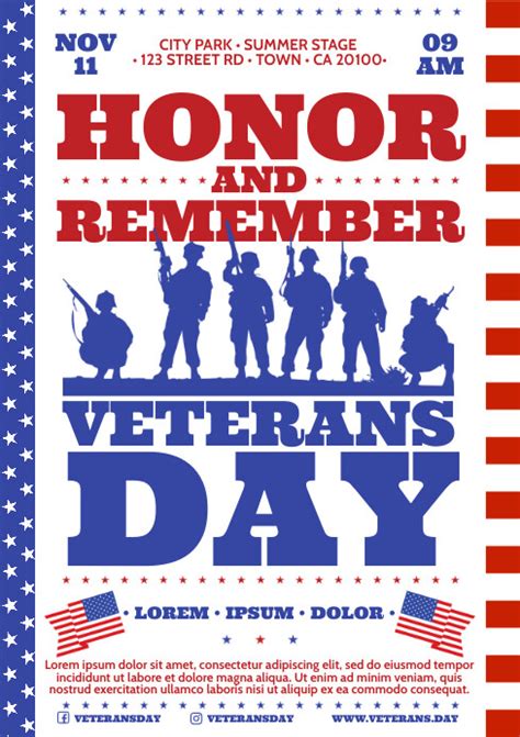 Veterans Day Poster Templates