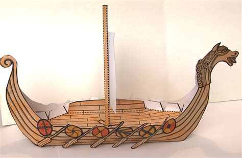 Viking Longboat Artwork Template