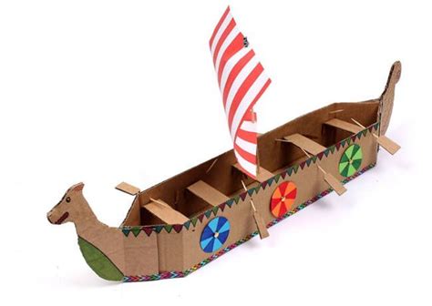 Viking Longboat Craft Template